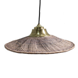 LUMINARIA DE FIBRA NATURAL