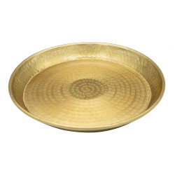 PRATO DE METAL DOURADO