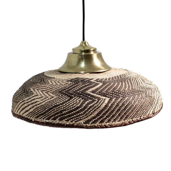 LUMINARIA DE FIBRA NATURAL