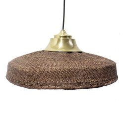 LUMINARIA DE FIBRA NATURAL