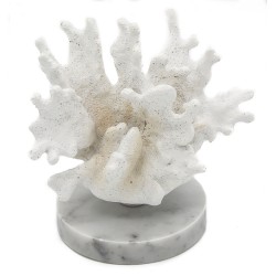 CORAL DE RESINA C/ BASE DE MARMORE
