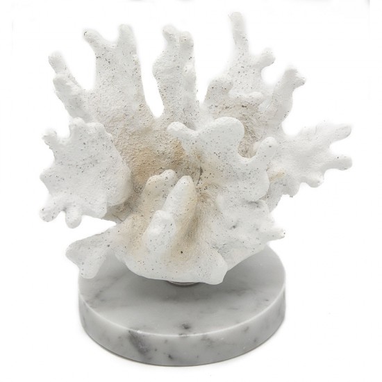 CORAL DE RESINA C/ BASE DE MARMORE