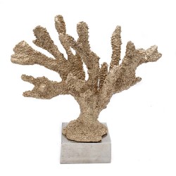 Coral de Resina Dourado