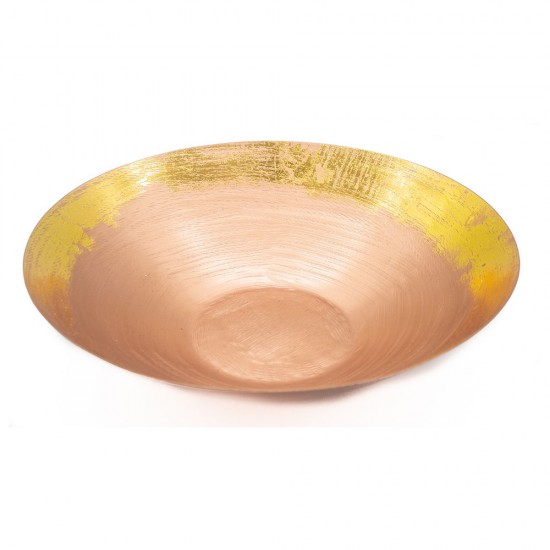 BOWL DE METAL GOLD ROSE E DOURADO