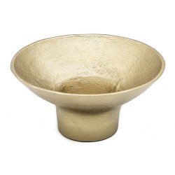 Vaso de Metal Dourado