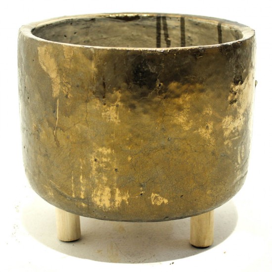 VASO DE CERAMICA DE BRONZE