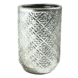 VASO DE CERAMICA PRATA