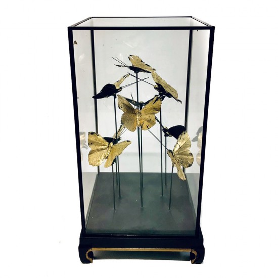 ESCULTURA BORBOLETA EM CAIXA