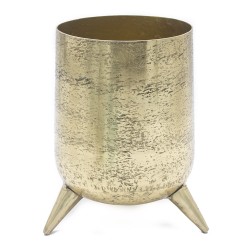 VASO TRIPE DE METAL DOURADO G