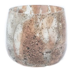 Vaso de Vidro Terracota