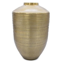 Vaso de Metal Dourado