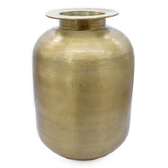 Vaso de Metal Dourado