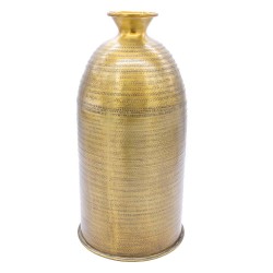 Vaso de Metal Dourado