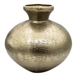 Vaso de Metal Dourado