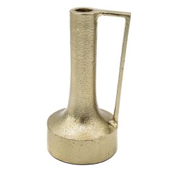 Jarro de Metal c/ Alça Dourado