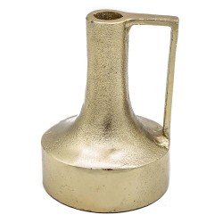 Jarro de Metal c/ Alça Dourado