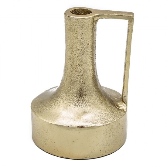 Jarro de Metal c/ Alça Dourado
